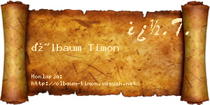 Ölbaum Timon névjegykártya